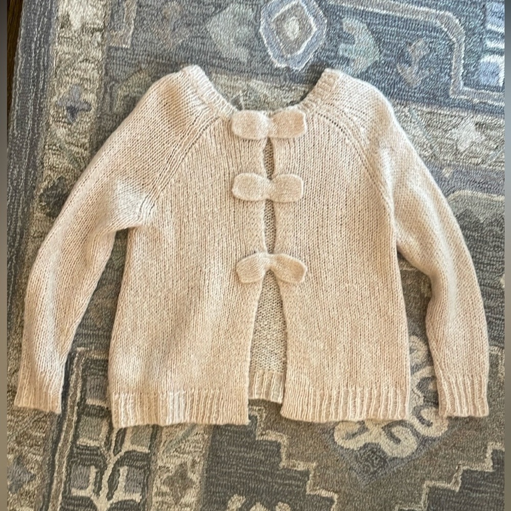 Open Bow Back Knit Sweater